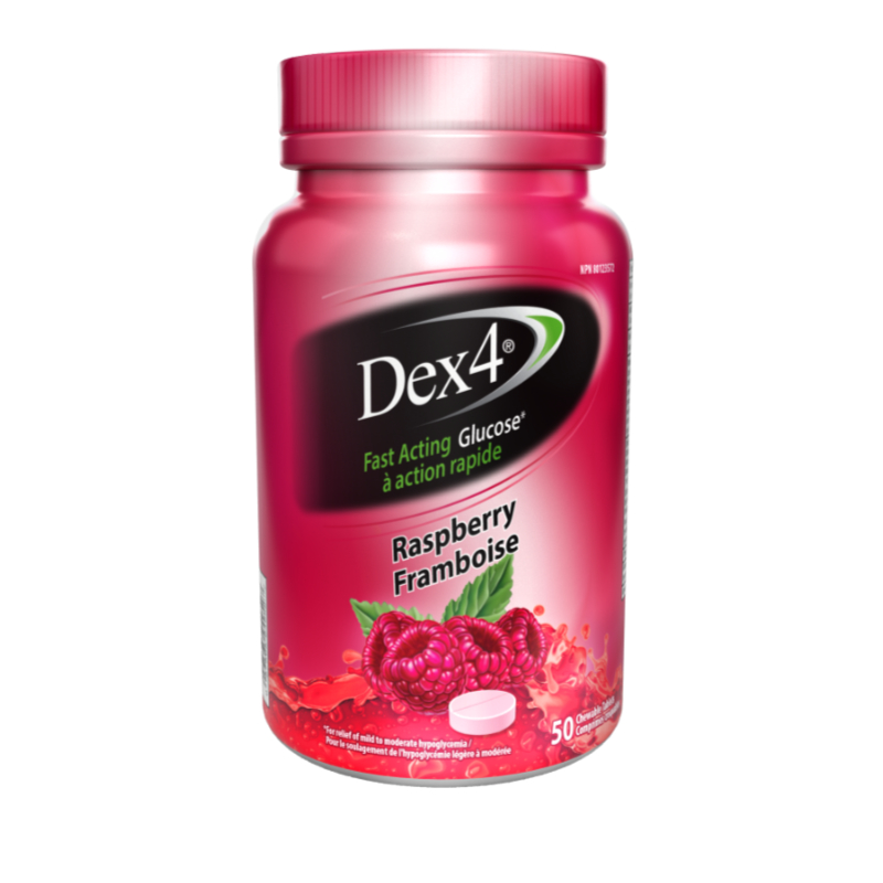 Dex4 Glucose Tablets - Raspberry - 50s