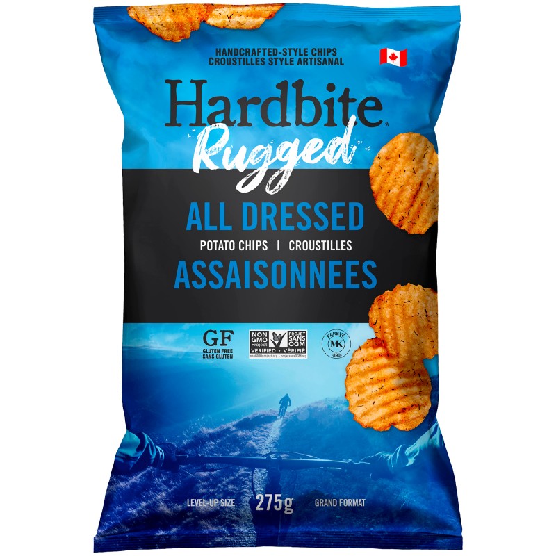 Hardbite Rugged All Dressed Chips 275g