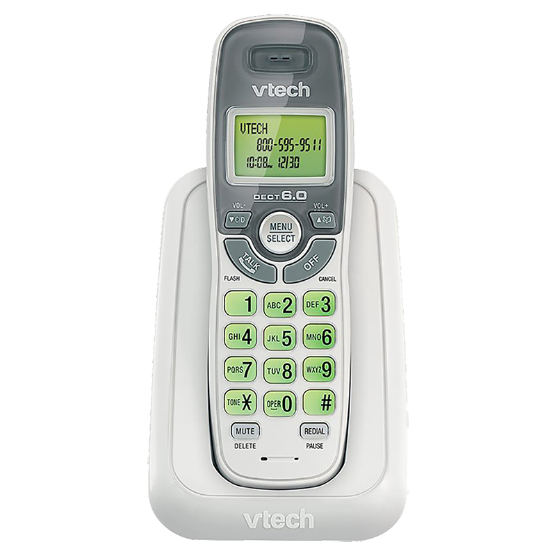 VTech Cordless Phone with Caller ID/Call Waiting - White - CS6114