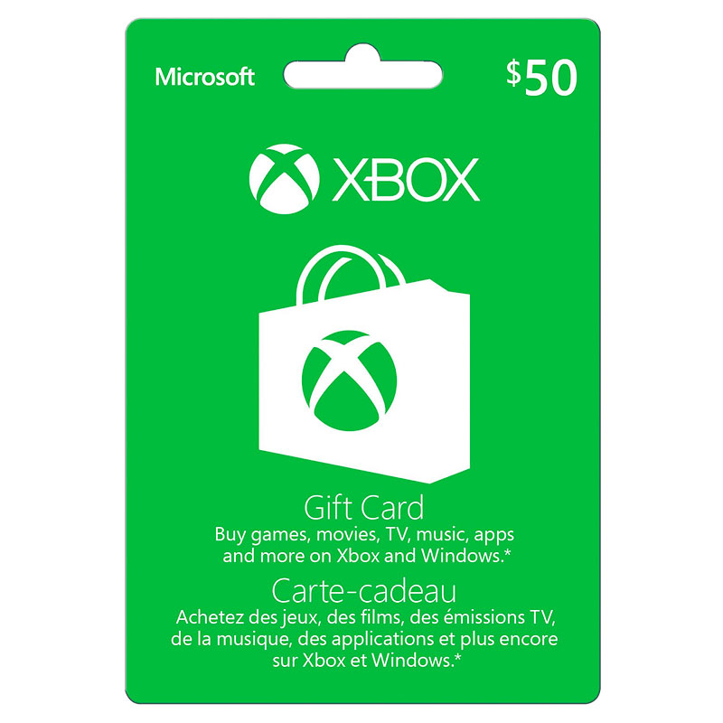 Xbox Gift Card - $50 | London Drugs