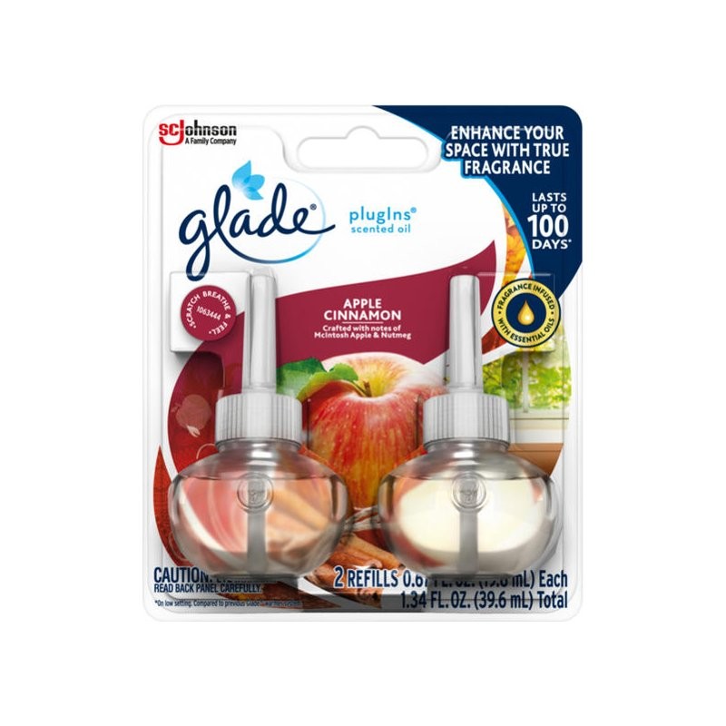 Apple cinnamon glade 2025 plugins scented oil