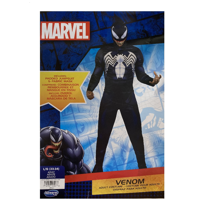 Marvel Venom Padded Chest Adult Halloween Costume - Men