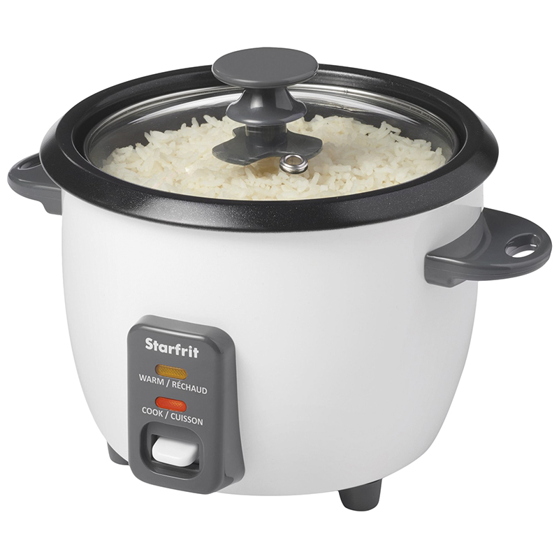 Starfrit Rice Cooker - Black/White - 6 cup - 024734-001-0000