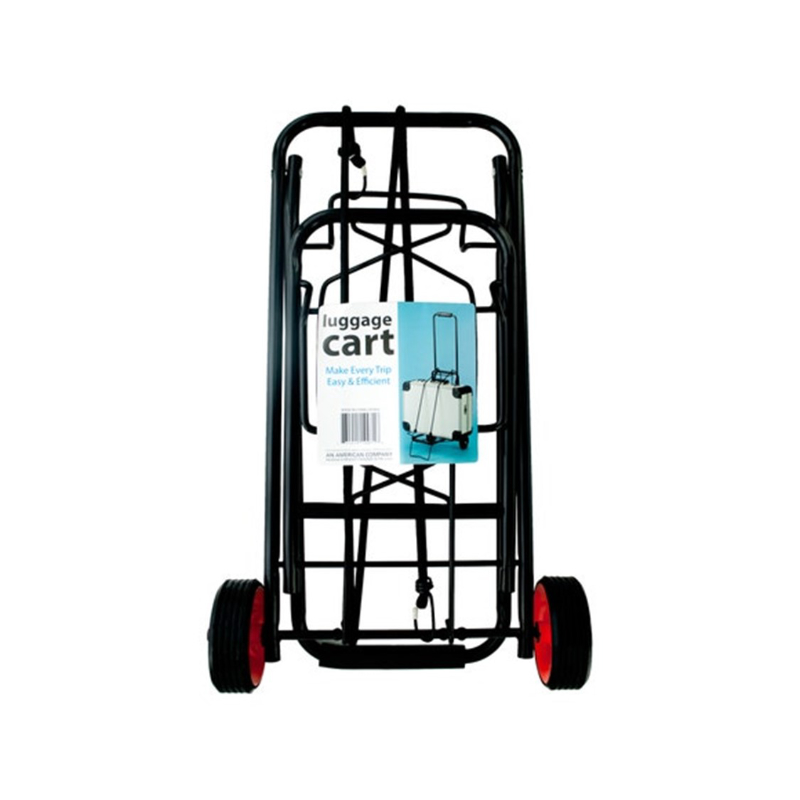 Portable Folding Luggage Cart - Black