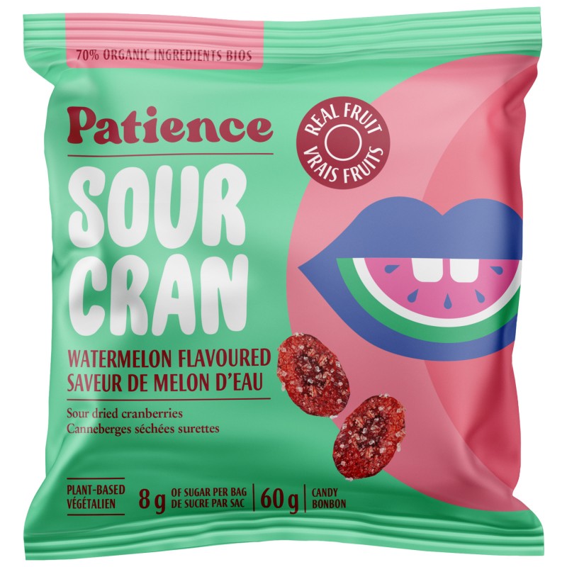 Patience Real Fruit Sourcran Candy - Watermelon - 60g