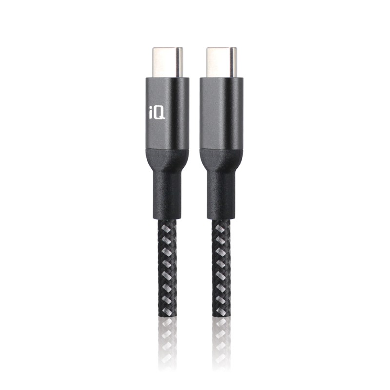IQ USB Type C To USB-C 3 Feet - Grey