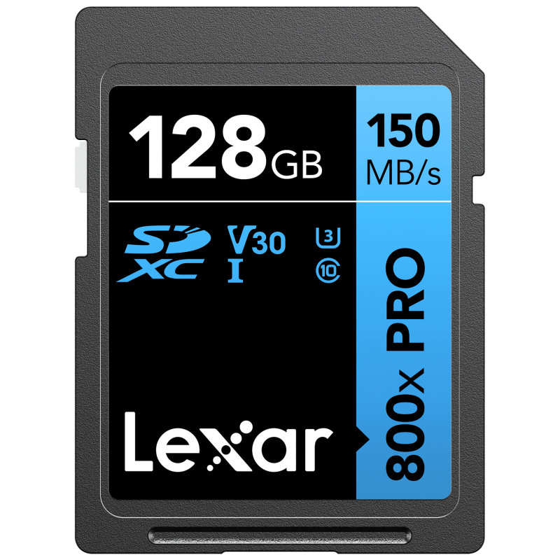 Lexar 800X Pro Sd -128GB - Black/Blue