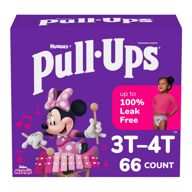 Pull-Ups Night-Time Girls' Potty Training Pants 3T-4T (32-40 lbs