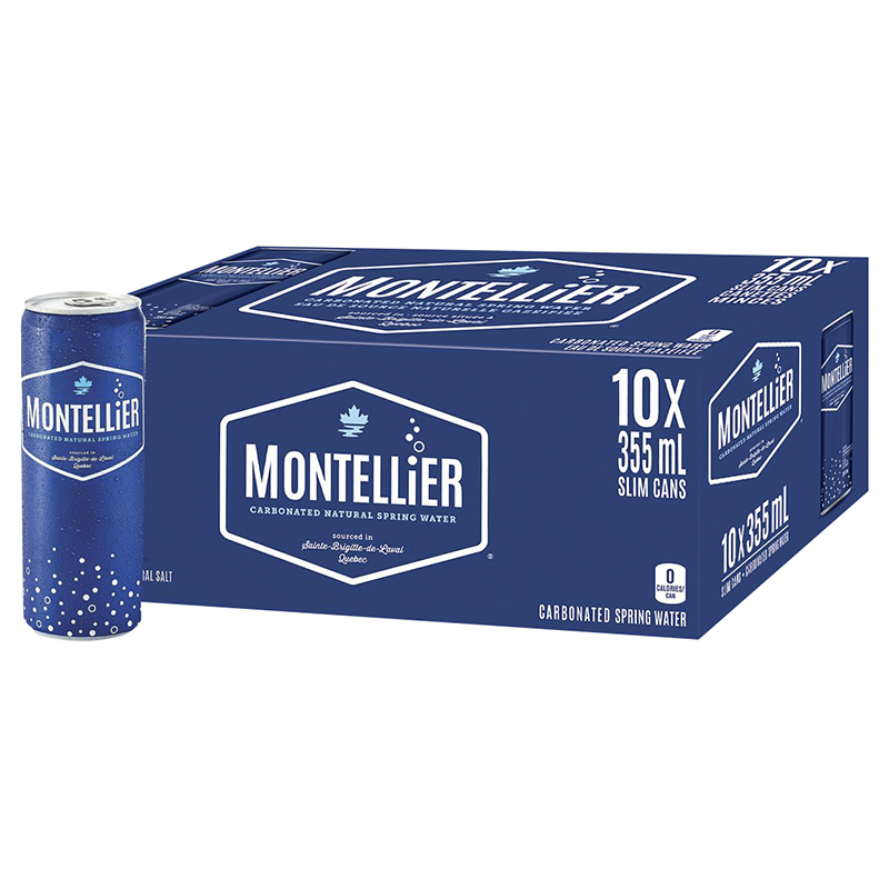 Montellier Carbonated Natural Spring Water - 10x355ml