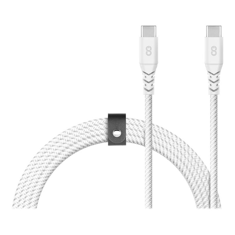 LOGiiX Piston Connect Armour+ 100W Charging Cable - White - 2m - LGX-12951