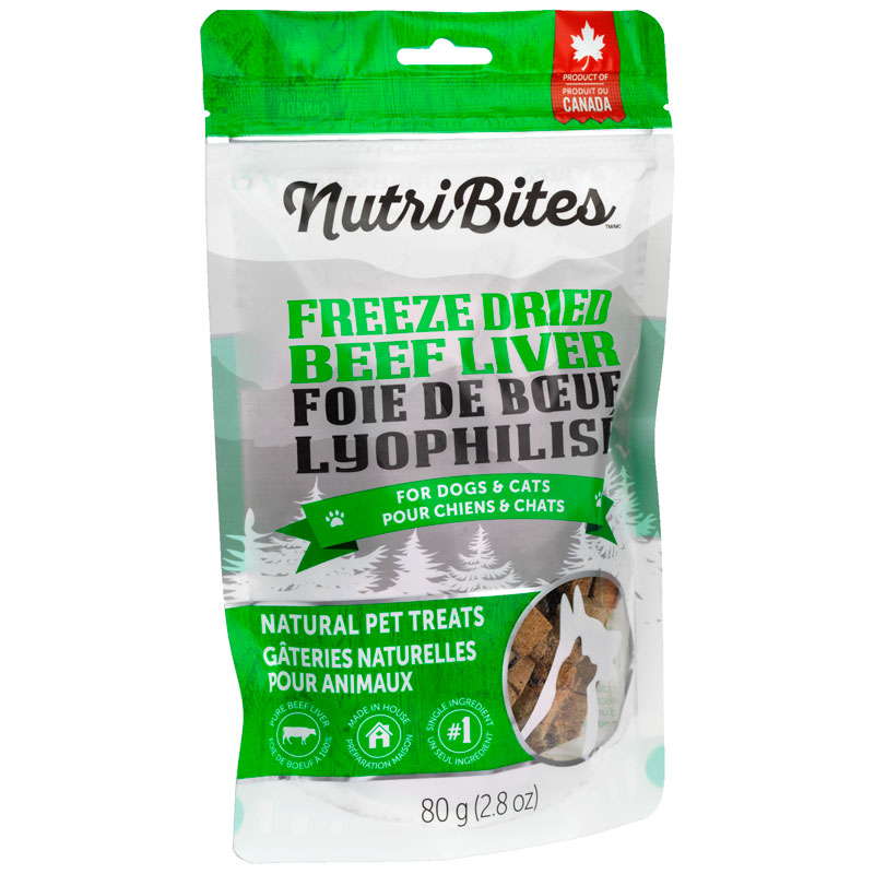 Nutri Bites Freeze Dried Beef Liver For Dogs and Cats