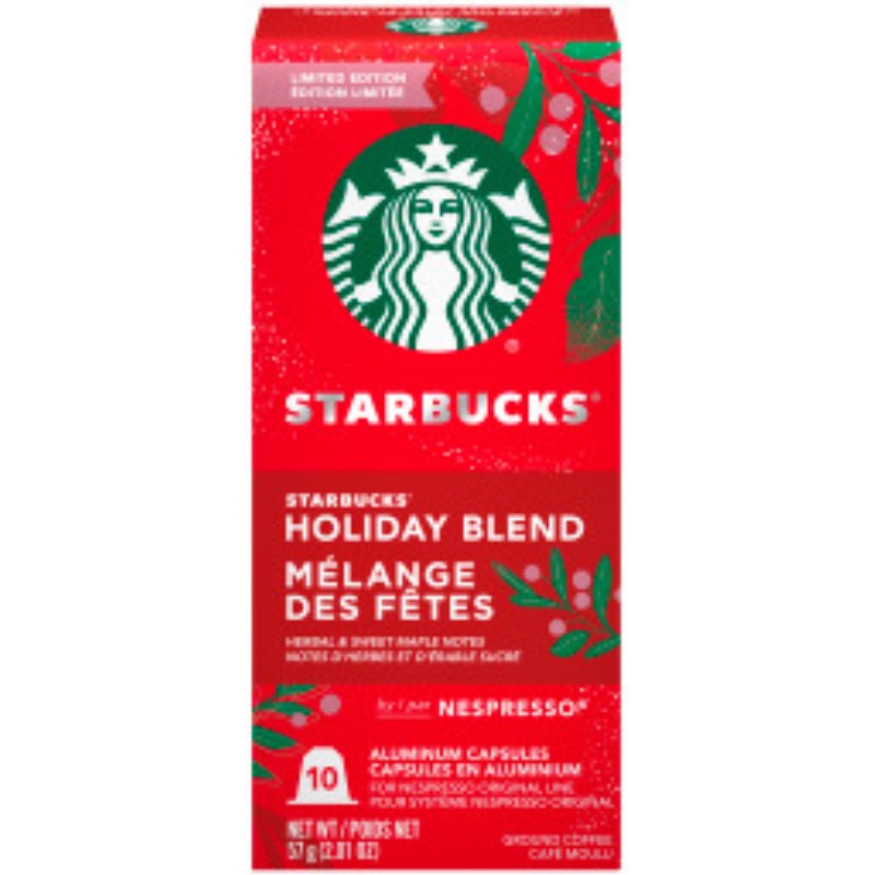 Starbucks Nespresso Pods Holiday Blend 10's London Drugs