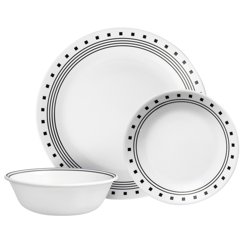 Corelle City Block Dinnerware Set - 12piece