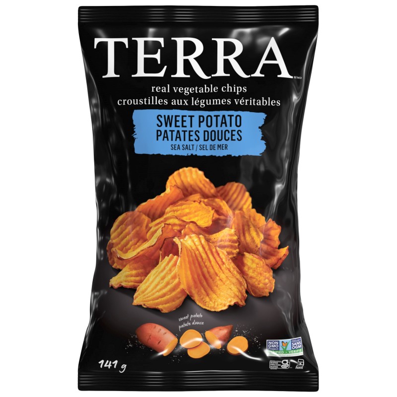 Terra Chips Plain Sweet Potato Chips - 141g
