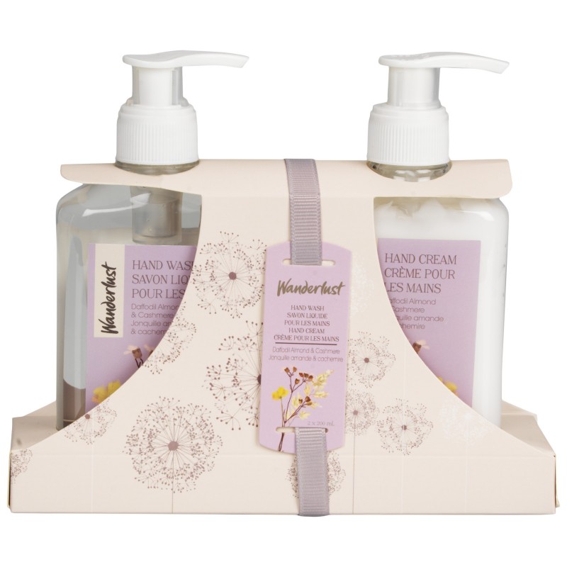 Wanderlust Hand Care Set - Daffodil Almond and Cashmere - 2x200ml