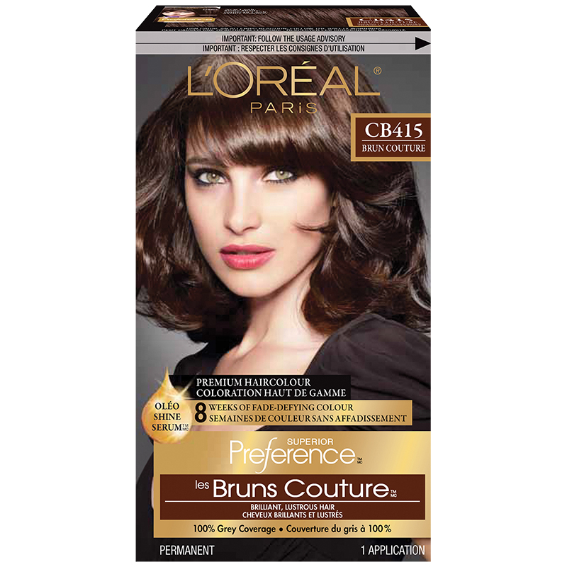 L Oreal Superior Preference Fade Defying Colour Shine System Cb415 Dark Soft Mahogany Brown