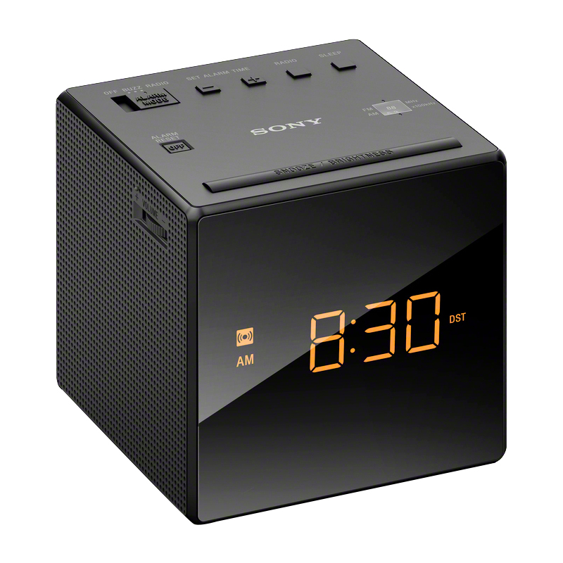 Sony AM/FM Alarm Clock - Black - ICFC1B