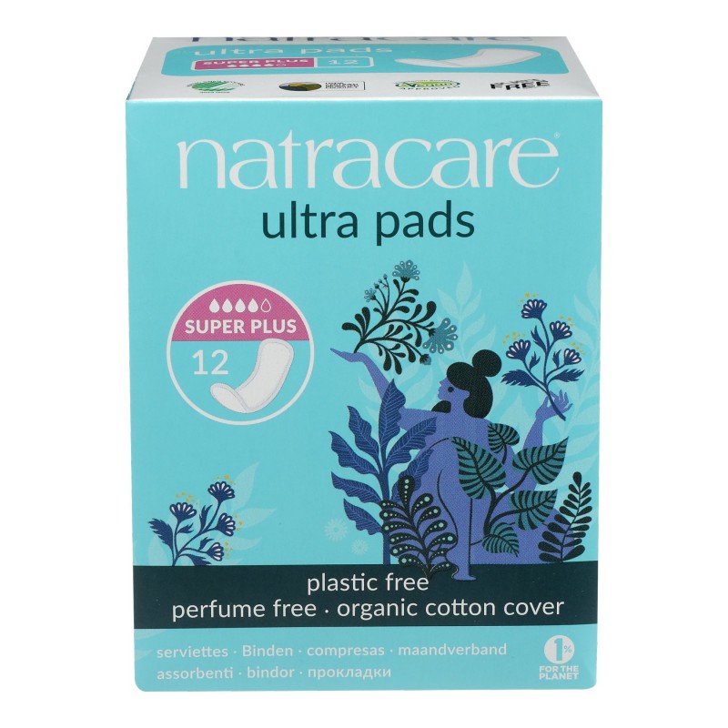 Natracare Pads Super Plus 12s 4041