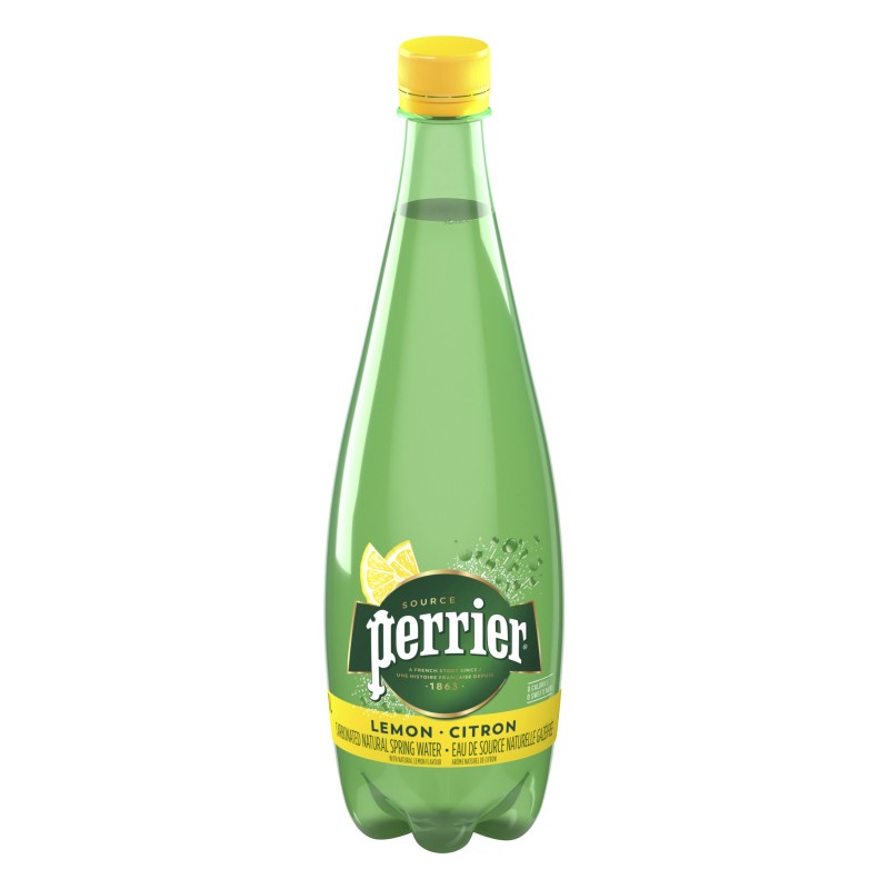 Perrier Carbonated Natural Spring Mineral Water - Lemon - 1L