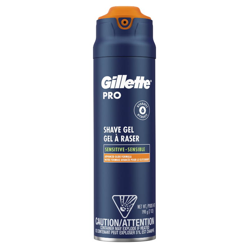 Gillette Pro Sensitive Skin Shave Gel - 7oz / 198g