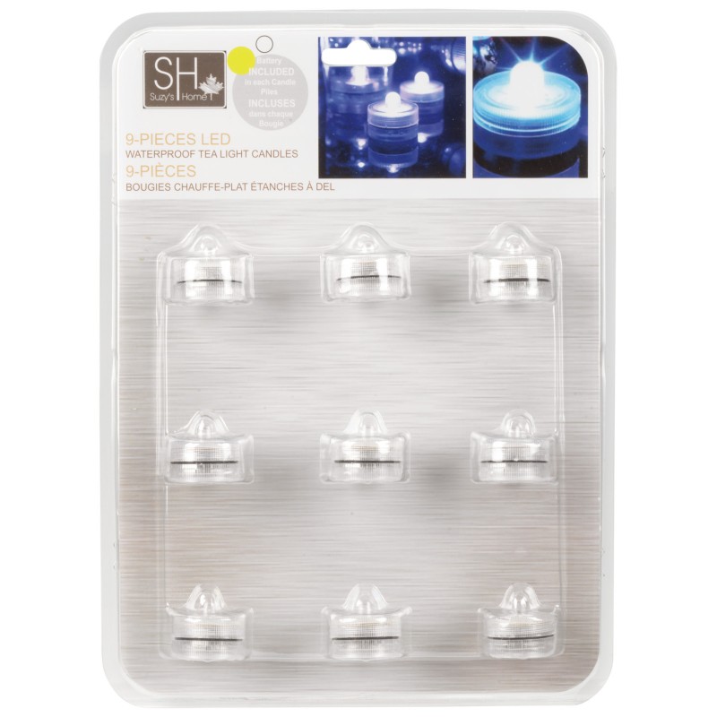 Suzy's Home Tealight Candles - White - 9 pack