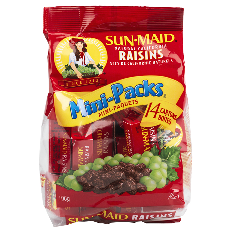 Sun-Maid Raisins Minis - 14 x 14g