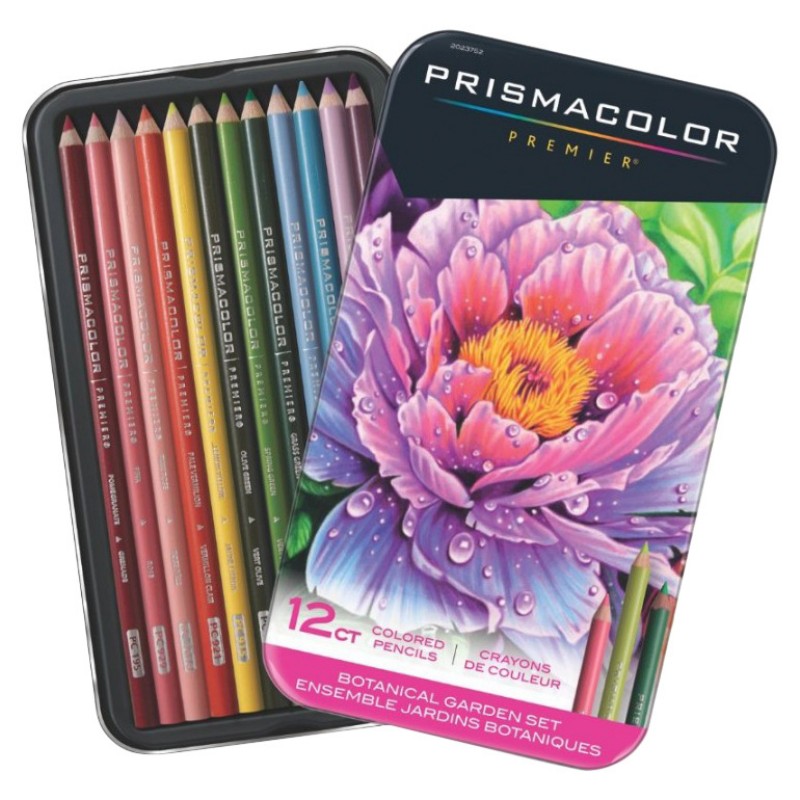 Prismacolor Premier Soft Core Botanical Garden Colored Pencil Set - Assorted - 12 piece
