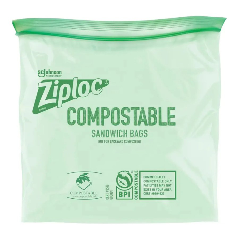 Ziploc Compostable Zip Bags - 20's