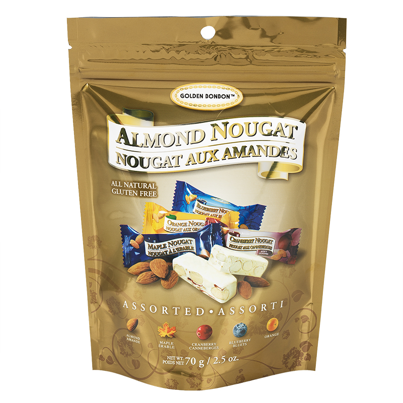 Golden Bonbon Almond Nougat - Assorted