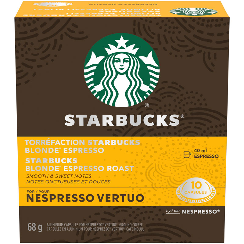 Starbucks Vertuo Coffee Capsules - Blonde Roast - 10s