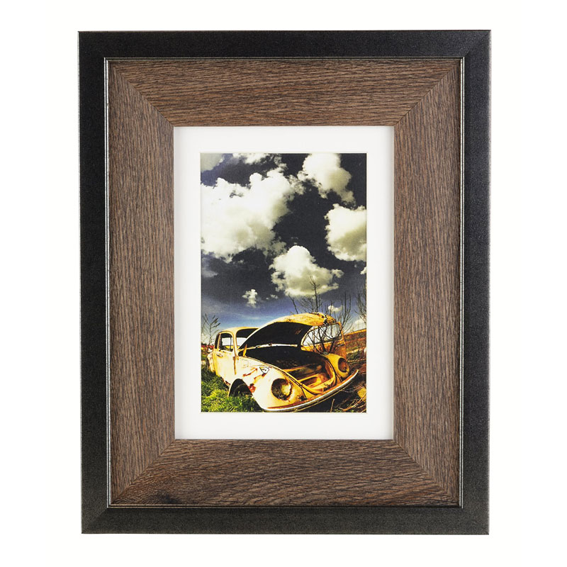 Kiera Grace Benton Frame - Black Walnut/Iron Grey - 5x7 Inch Matted for 4x6 Inch - PH40323-0