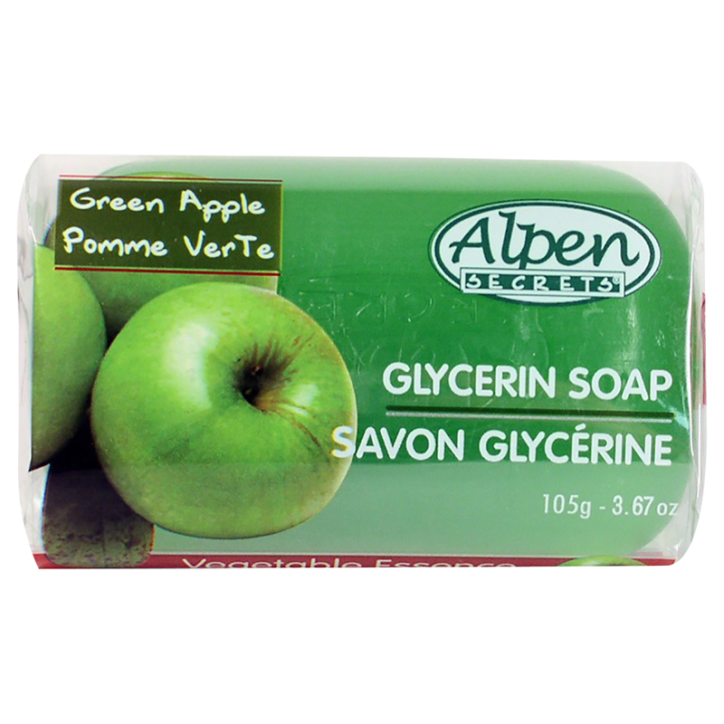 Alpen Secrets Glycerin Soap - Green Apple - 105g