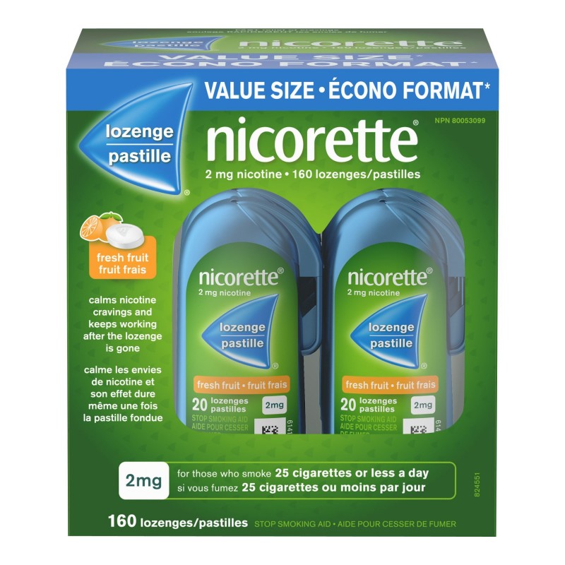 Nicorette Lozenges - Fresh Fruit - 2mg - 160s