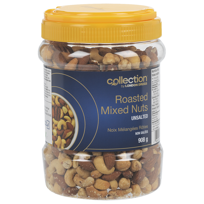 Collection by London Drugs Roasted Mixed Nuts - Unsalted - 908g