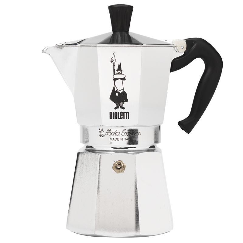 Bialetti 6800 Moka Express 6-Cup Stovetop Espresso Maker w/Replacement  Gasket and Filter for 6