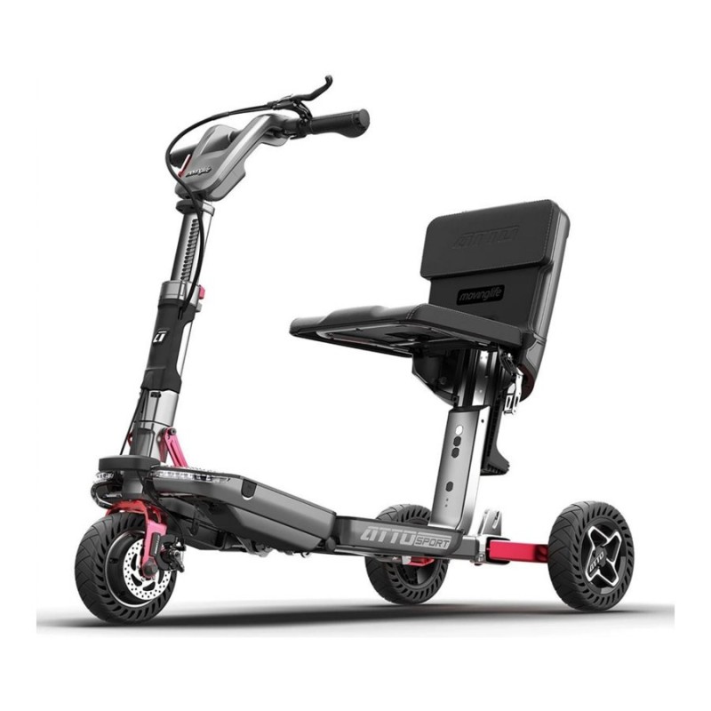 ATTO Sport Mobility Scooter - White/Gray/Red - MLAT02100B20