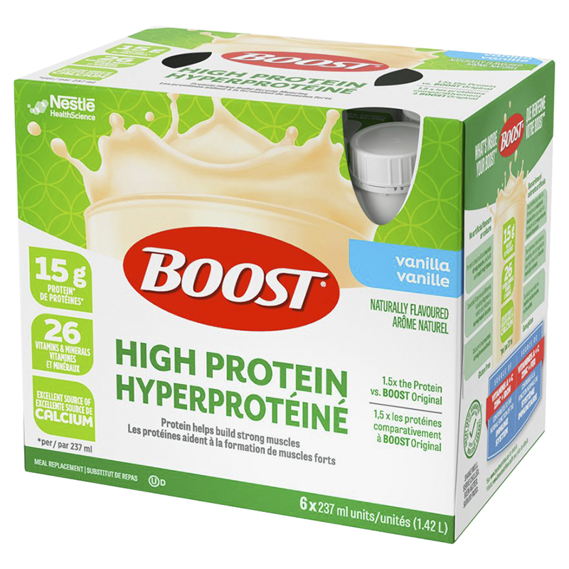 BOOST High Protein Drink - Vanilla - 6 x 237ml