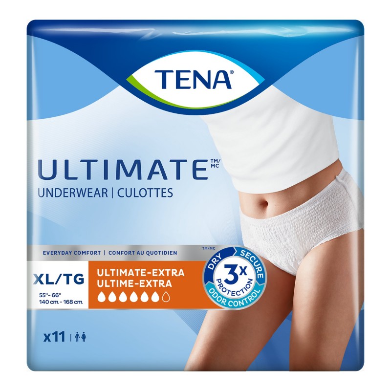 TENA Unisex Ultimate-Extra Underwear - XL - 11s