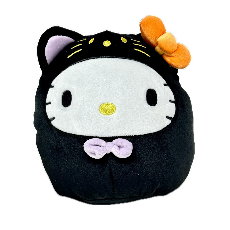 Squishmallows Halloween Sanrio Plush Toy - Hello Kitty Black Cat - 8 Inch - 8 x 7 x 5 Inches