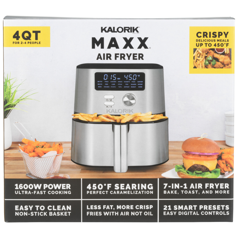 Kalorik Maxx Digital Air Fryer - Black - 4qt