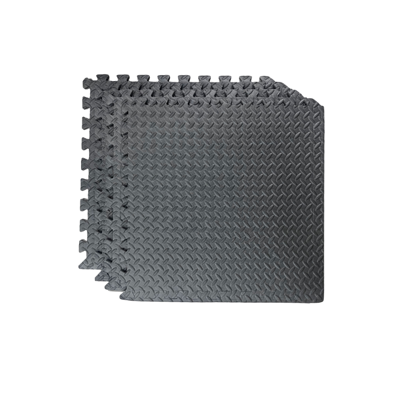 Danskin Interlocking Mat - Black - 4 Pack