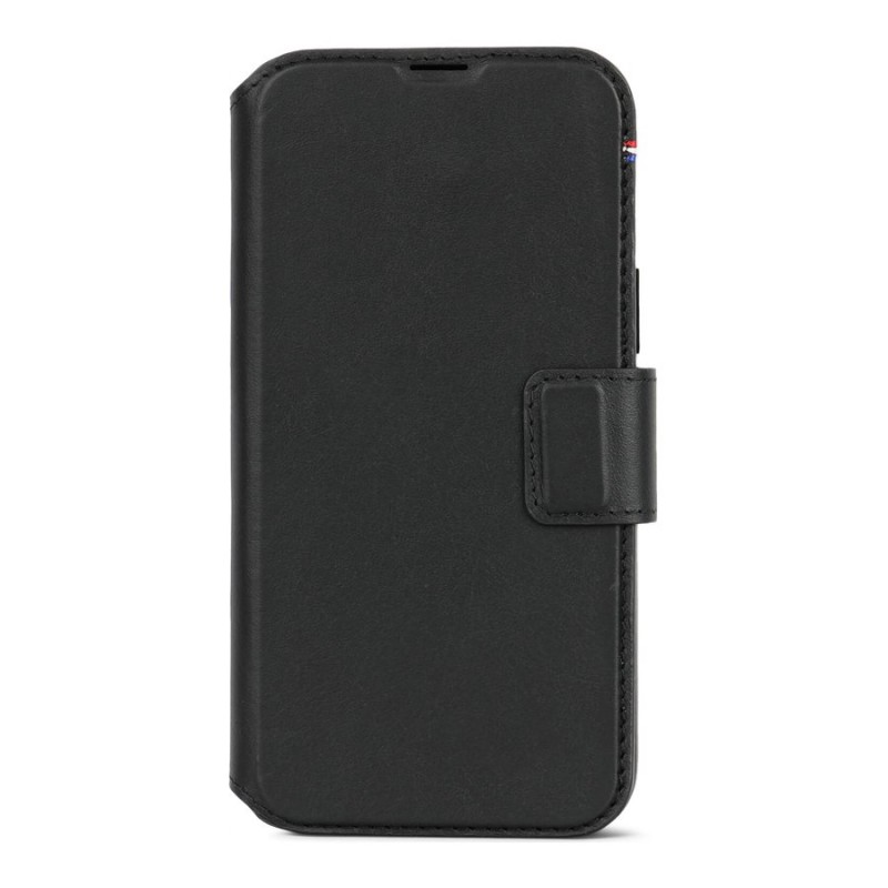 Decoded Core Collection Leather Flip Cover for iPhone 15 Plus - Black