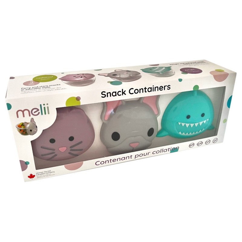 Melii Snack Containers - Assorted - 3s