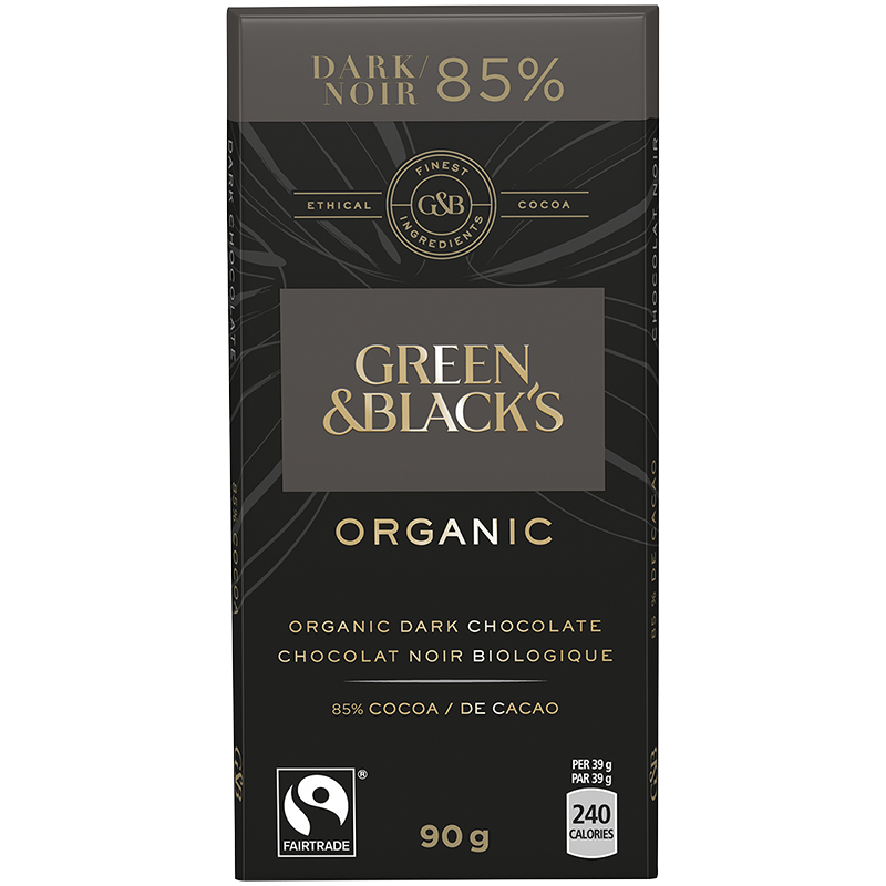Green & Black's Organic Chocolate - 85% Dark - 90g | London Drugs