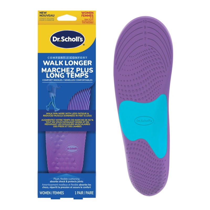 Dr. Scholl's Athletic Series Walk Longer Insoles - Women's - 6-10