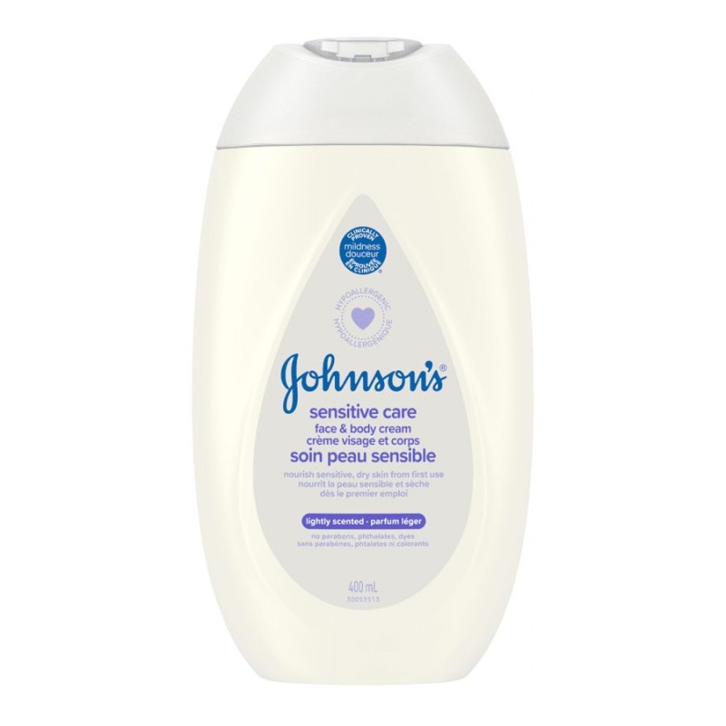 Johnson's Sensitive Care Face and Body Cream - 400ml