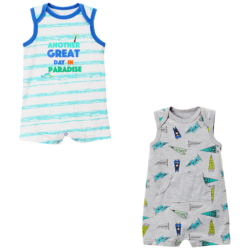 boys sleeveless romper