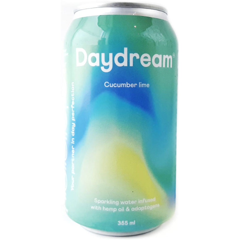 Daydream Sparkling Water Infused with Hemp Oil and Adaptogens - Cucumber Lime - 355ml