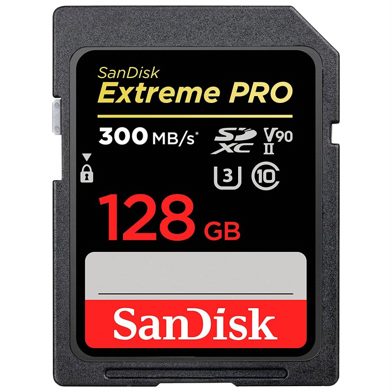 SanDisk 128GB Extreme PRO UHS-II SDXC Memory Card - SDSDXDK-128G-CNCIN