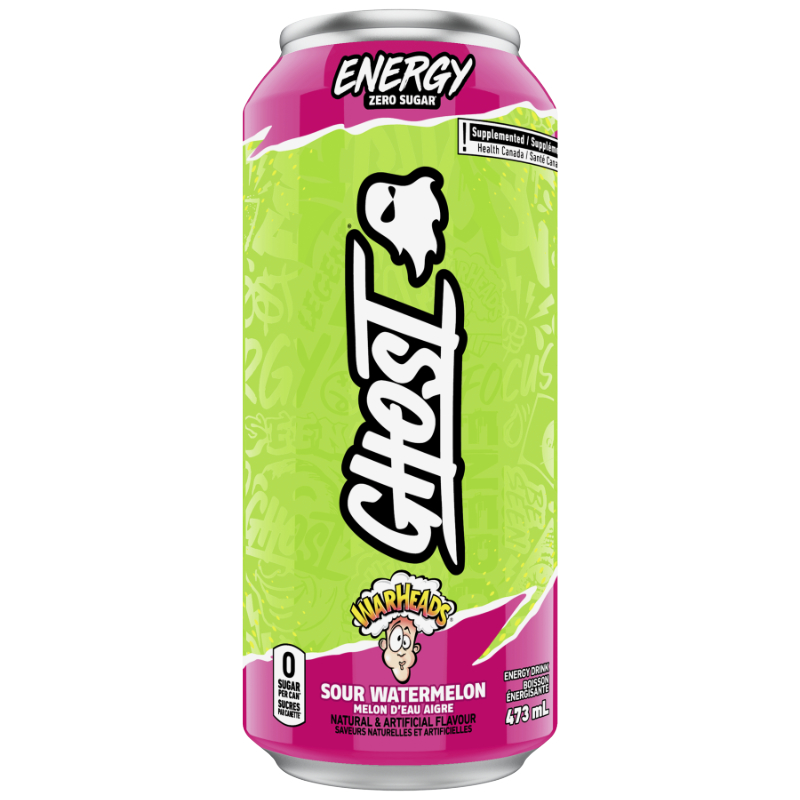 Ghost Energy Drink - Warheads Sour Watermelon - 473ml